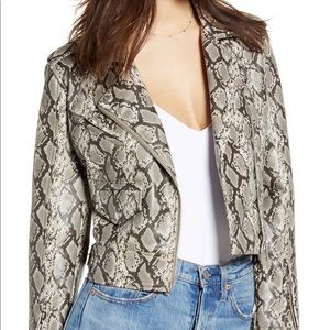 Snake Faux leather jacket